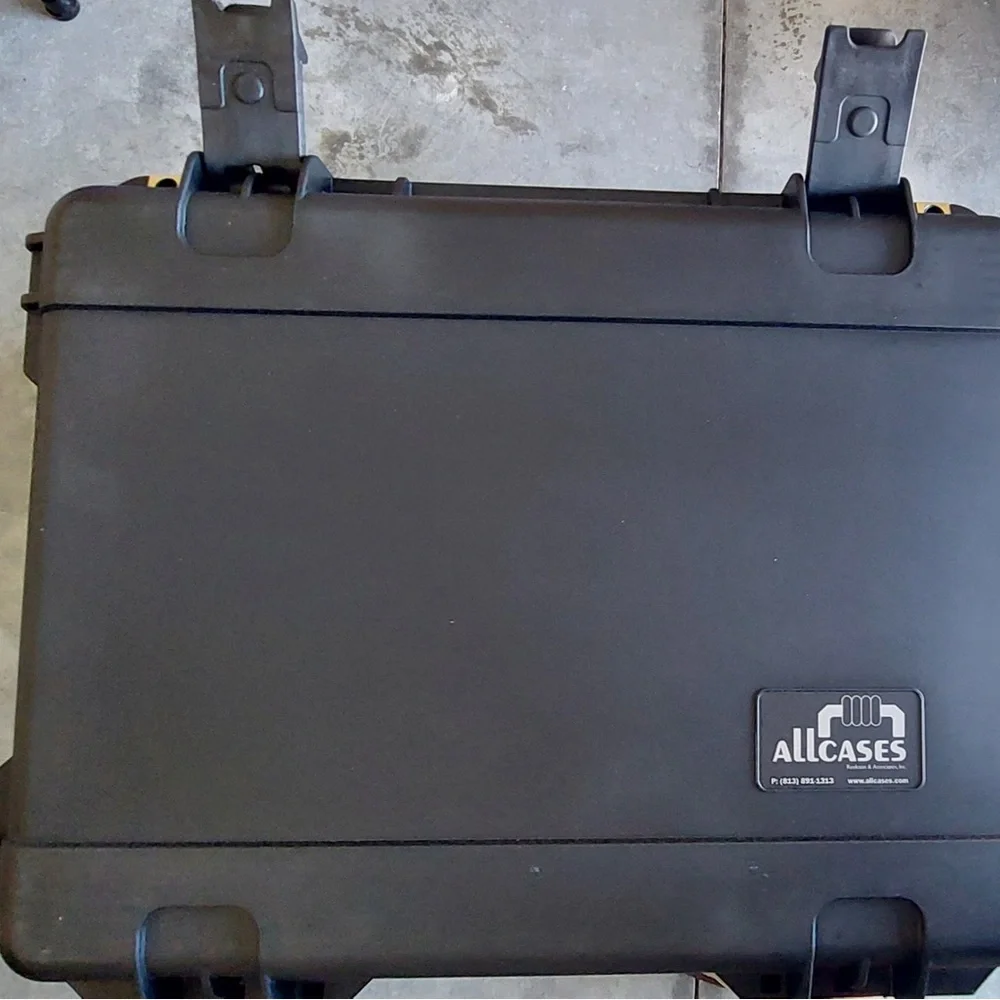 Black transit case with foam insert (NEW)